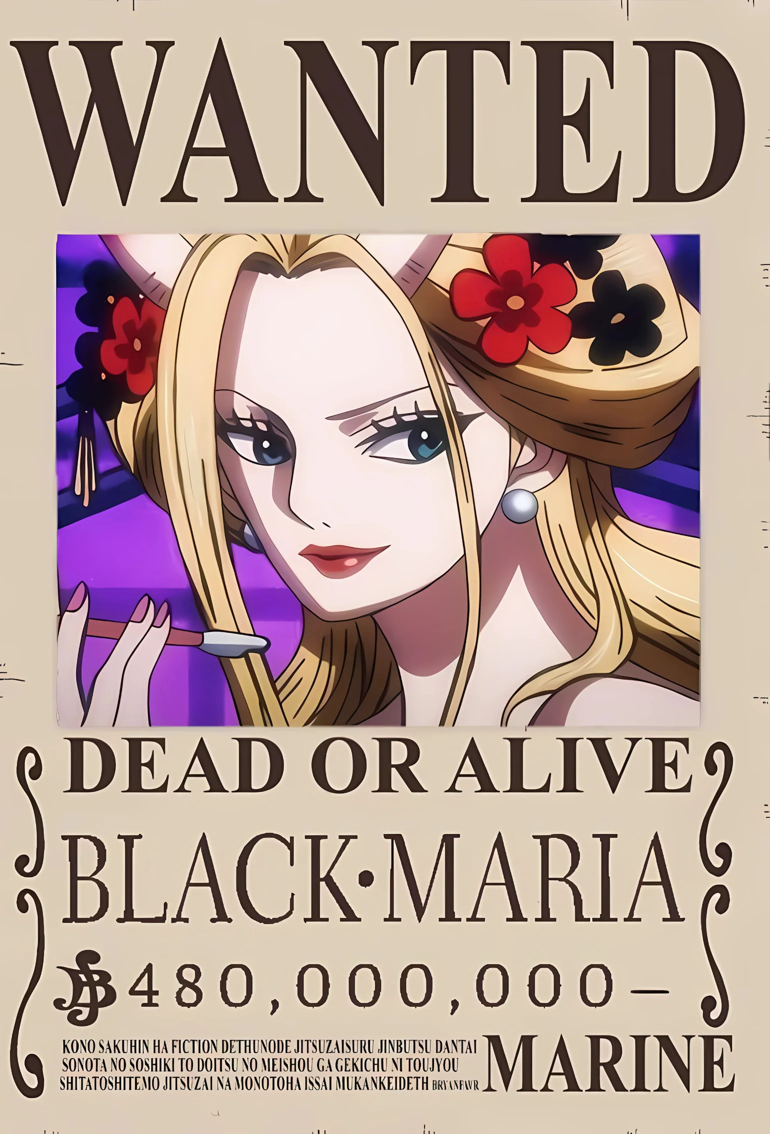Black Maria 480 Million Berry Bounty Poster - A3 & A4 One Piece Wall Art - Image 2