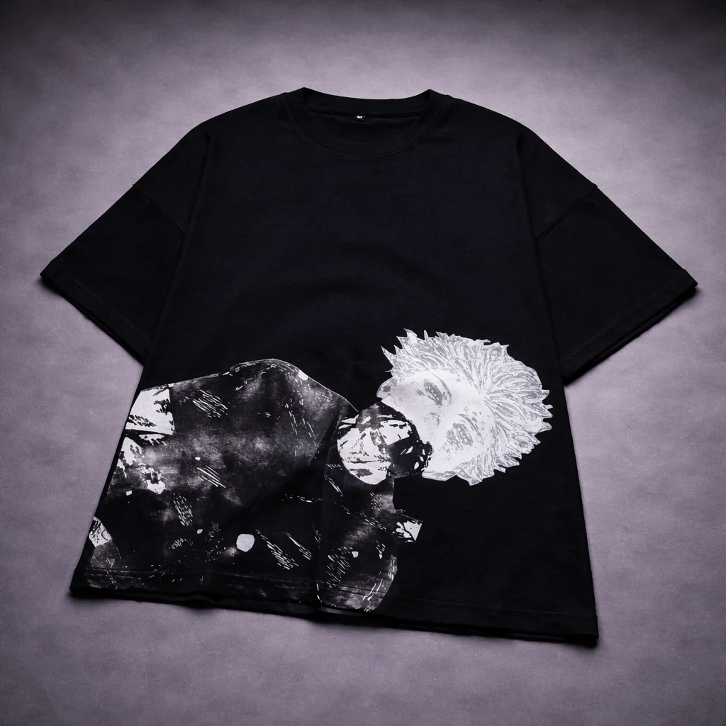 Gojo KitKat– Inspired Unisex Drop shoulder Tee - Image 3
