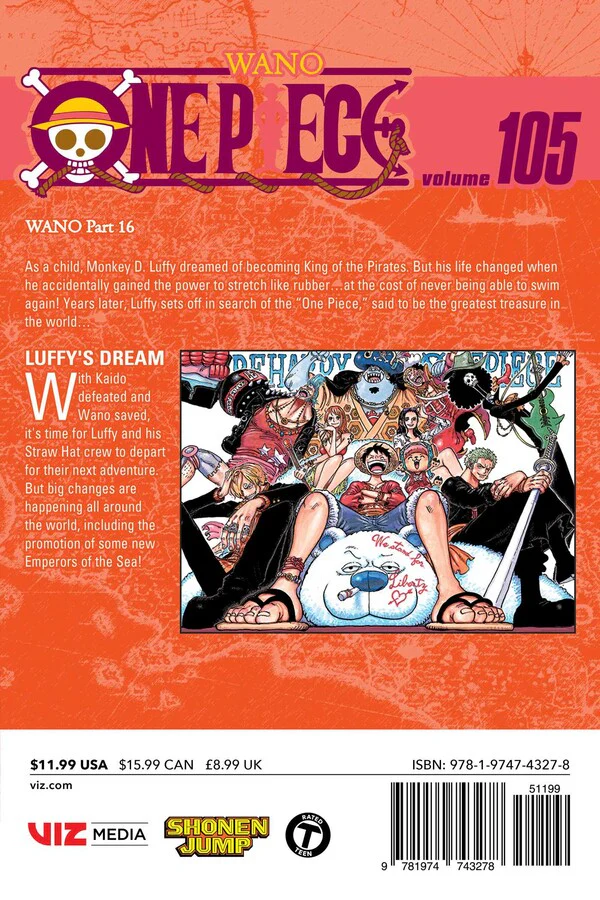 One Piece Manga Volume 105 - Image 2