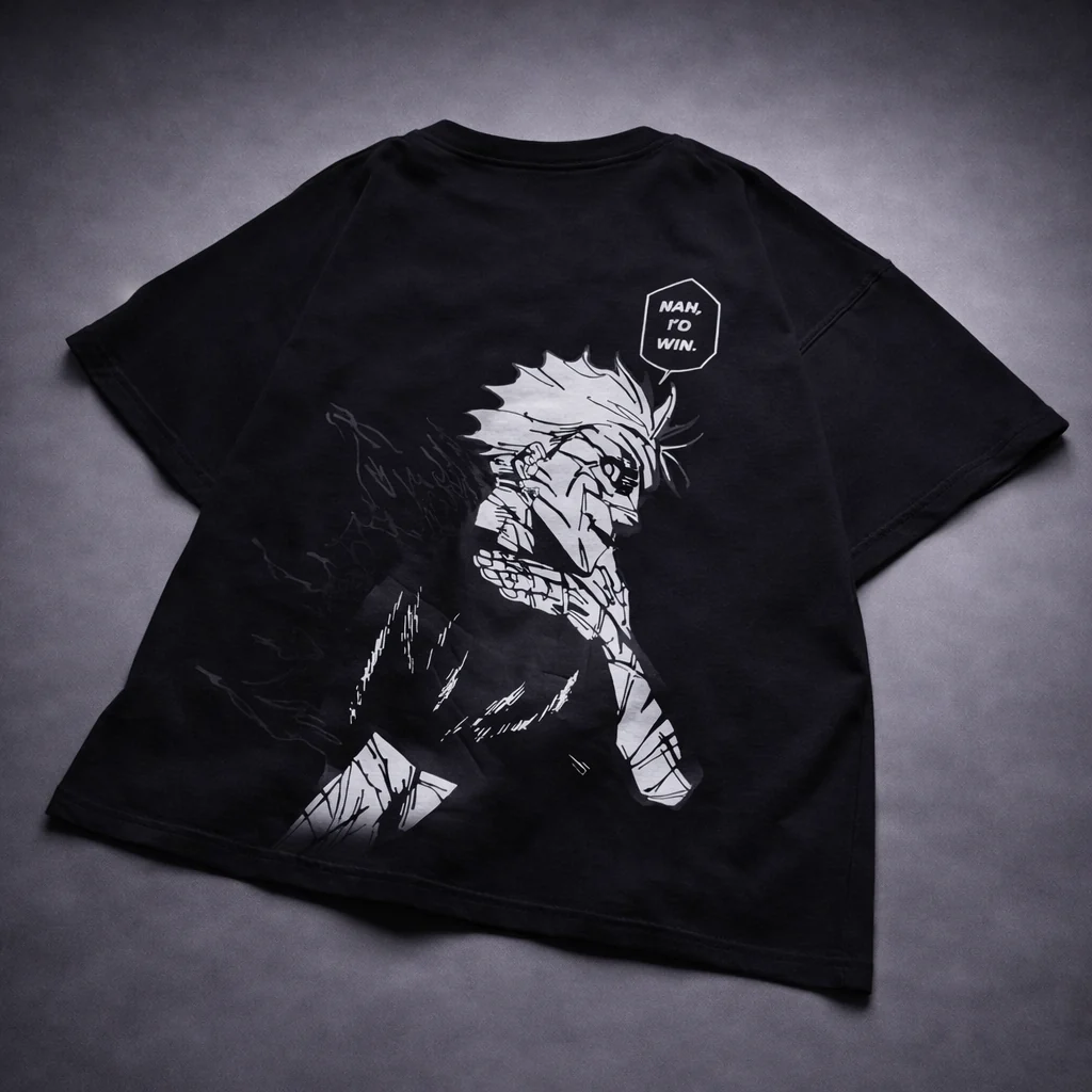 Satoru Gojo – Inspired Unisex Drop shoulder Tee - Image 4